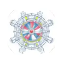 ship steering wheel tattoo design idea