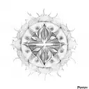 phoenix mandala tattoo design idea
