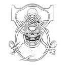 Script "I do not exist to die" tattoo design idea