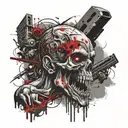 zombie apocalypse tattoo design idea
