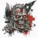 zombie apocalypse tattoo design idea