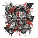 zombie apocalypse tattoo design idea