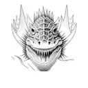 crocodile , redfish tattoo design idea