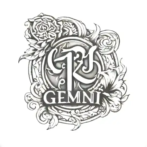 Create a tattoo based on my name: Aakash, place of birth: kolhapur and Zodiac sign: Gemini  tattoo design idea