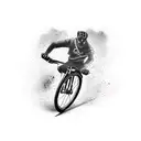 bike mtb tattoo design idea