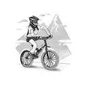 bike mtb tattoo design idea