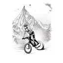 bike mtb tattoo design idea