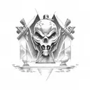 I can do all things through Christ therefor he strengthens me tattoo design idea