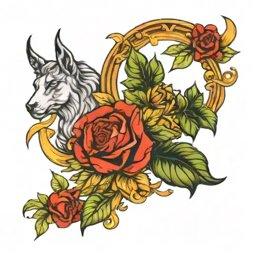 apollo and dionysis tattoo design idea