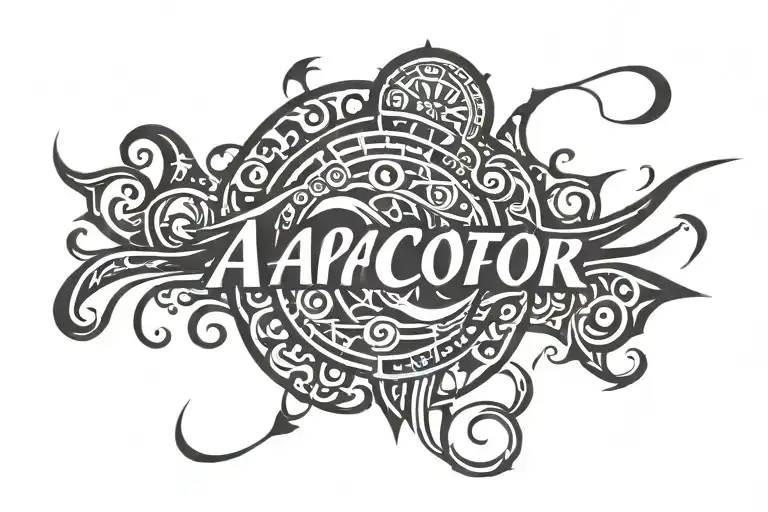 last name written tattoo design idea