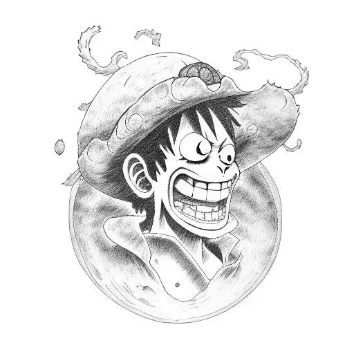 Monkey D. Luffy tattoo design idea