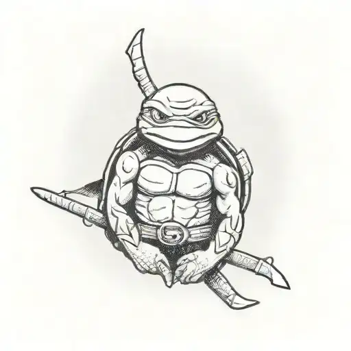 Teenage Mutant Ninja turtle tattoo design idea