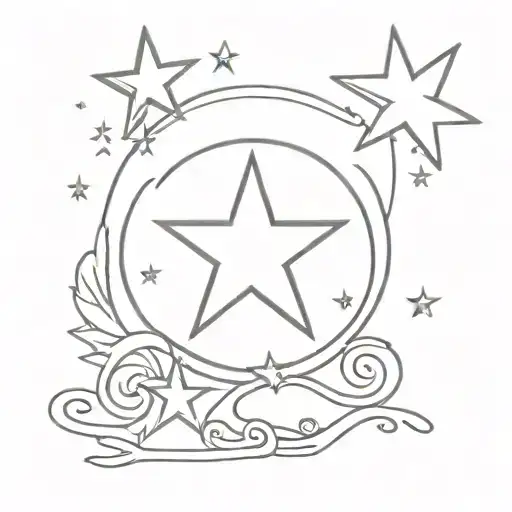 Broadway's New Star tattoo design idea