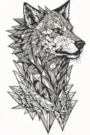 sward Witcher Wolf Tattoo tattoo design idea