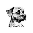 border terrier tattoo design idea