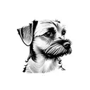 border terrier tattoo design idea