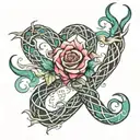 number 369 intertwined within tattoo design idea