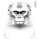bad monkey tattoo design idea