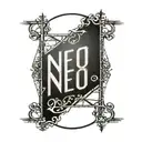 stage light and truss bridge with letter tattoo design idea