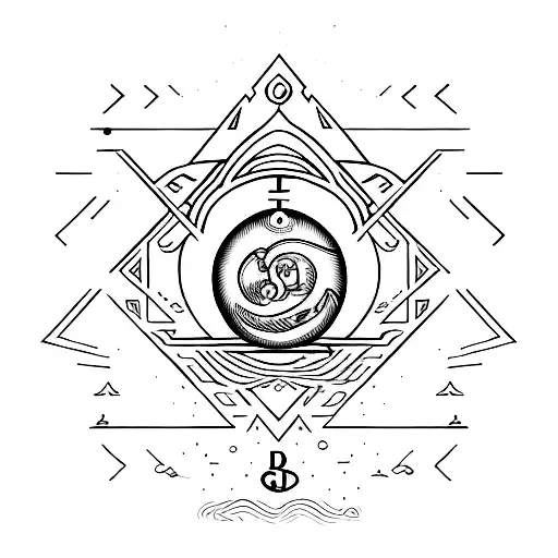 god Jupiter symbol tattoo design idea