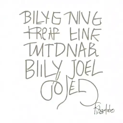 song lyric from vienna billy joel tattoo design idea