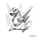 charizard pokémon  tattoo design idea