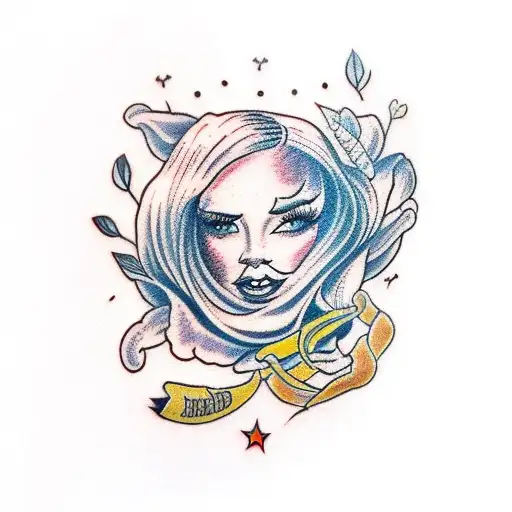 Amanda in cursive tattoo design idea