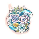 Amanda in cursive tattoo design idea