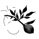 fig olive tree tattoo design idea