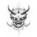 devil statue the binding of isaac tattoo design idea