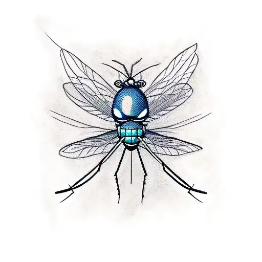 mosquito, woo tattoo design idea