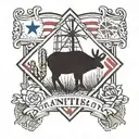 cactus, bluebonnets,windmill,texas flag,whitetail deer, tattoo design idea