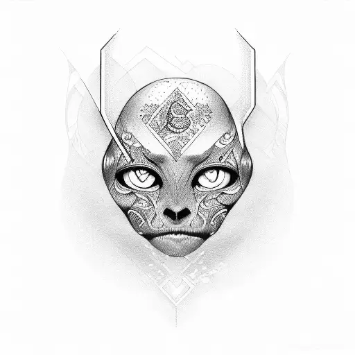 A and C letters tattoo design idea