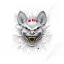 crying clownface tattoo design idea