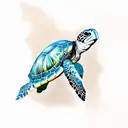 sea turtle  tattoo design idea