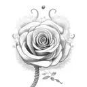 monkey fire roses , time tattoo design idea