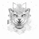 Construction tools tattoo design idea