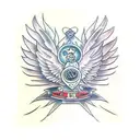 wings loke leads tattoo design idea