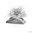 open book tattoo design idea