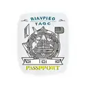 tattoo about traveling. include suitcase, passport, planes with think black lines tattoo design idea