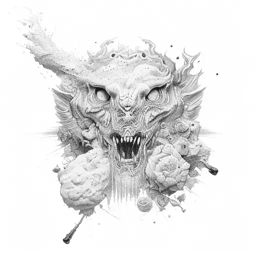 lovely to sit between comfort and chaos tattoo design idea