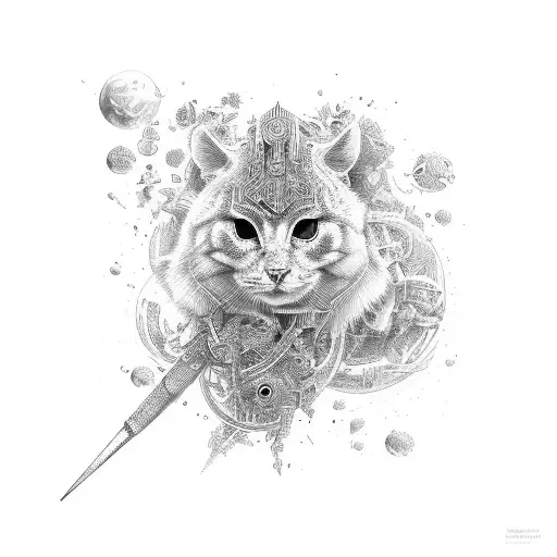 lovely to sit between comfort and chaos tattoo design idea