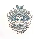 laurel garland tattoo design idea