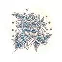 laurel garland tattoo design idea