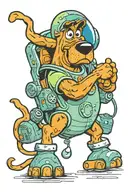 scooby doo space kook tattoo design idea
