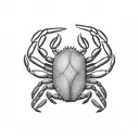 crab tattoo design idea