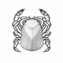 crab tattoo design idea