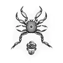 crab tattoo design idea