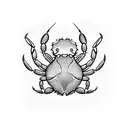 crab tattoo design idea