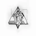 LGBT bookshelf tattoo design idea